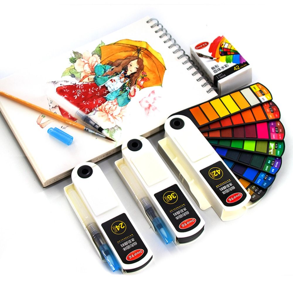 Ensemble de peinture aquarelle - Watercolor Paint Set Solid Pigment avis et prix