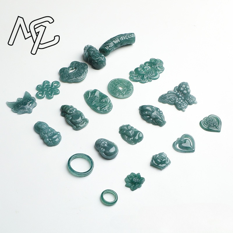 2 pièces, jadeite bleu naturel - Beading avis et prix