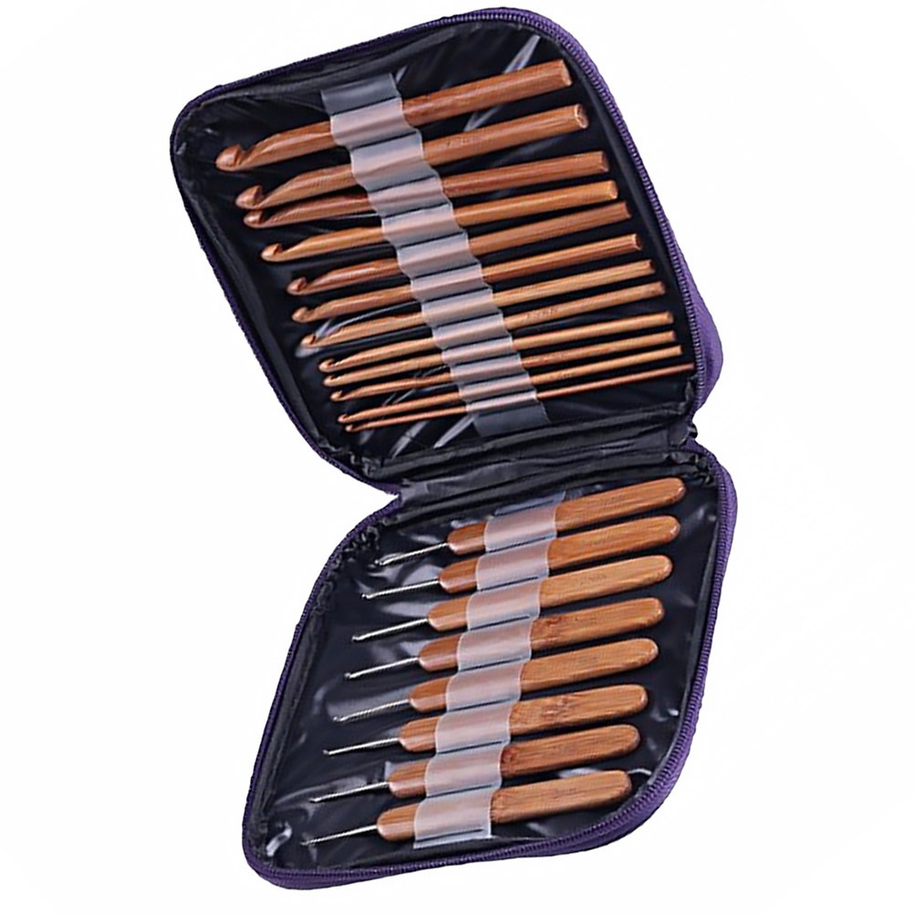 1 ensemble d'aiguilles à croch - Wooden Crochet Hooks Ergonomic Handle avis et prix