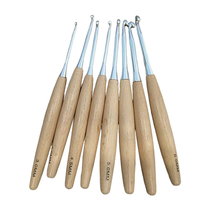 M12K-40 pièces, crochets à cro - Wooden Crochet Hooks Ergonomic Handle avis et prix